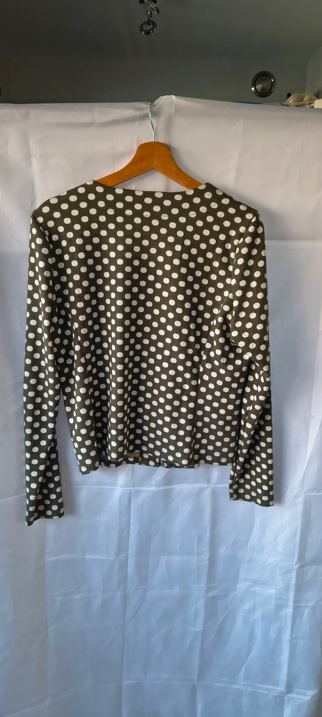 Norah 2-piece set size 42 – Polka dot dress + vest – Stretch – Timeless & elegant #308 – photo 4